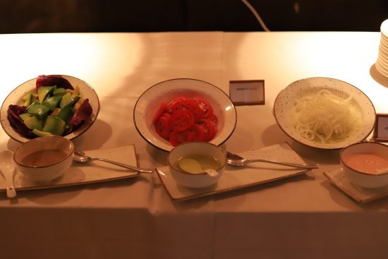 Plated dessert salad served at Entikko Safari Lodge restaurant