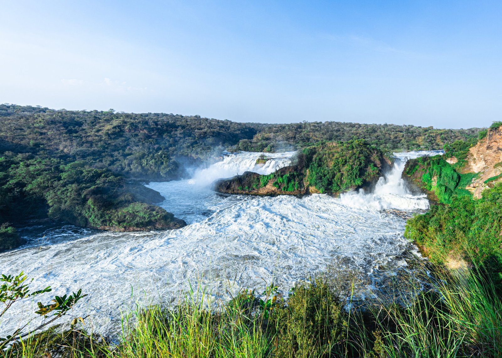 Murchison Falls view from Entikko Safari Lodge
