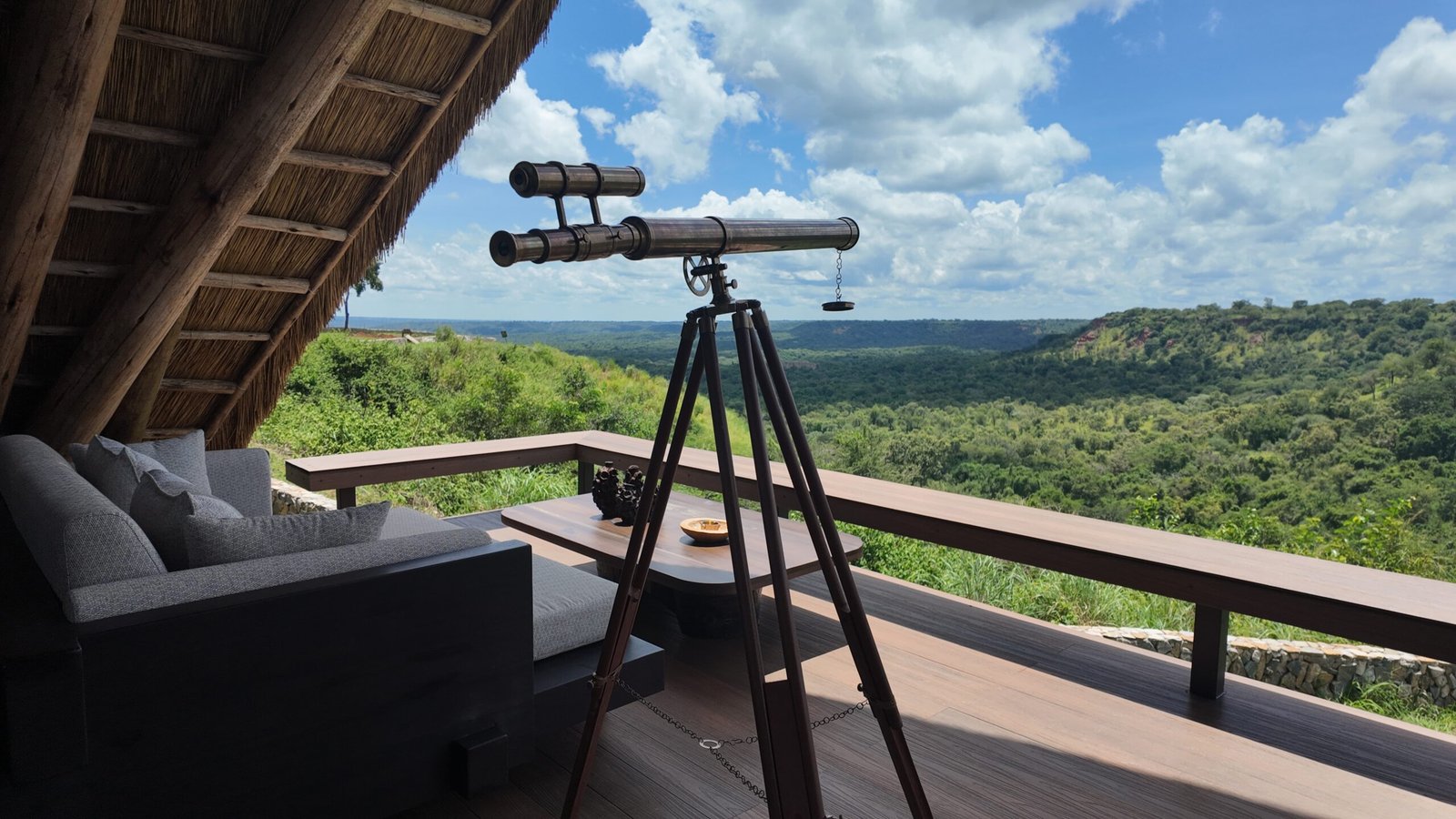 View over Murchison Falls at Entikko Safari Lodge