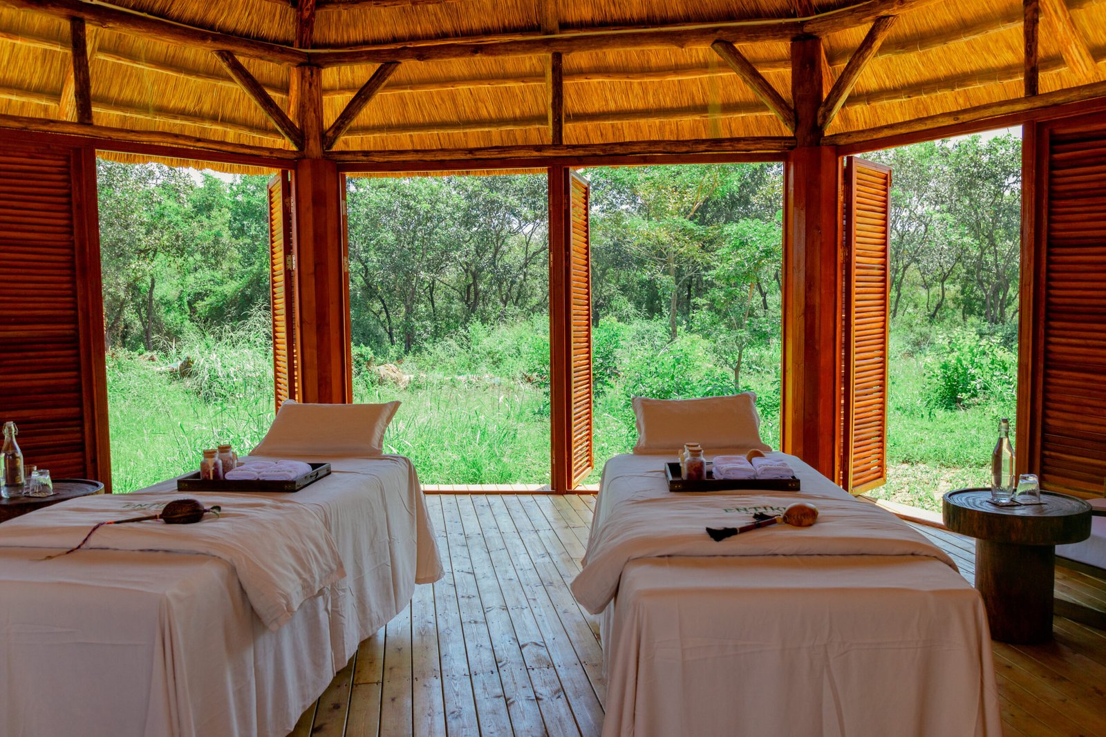 Spa Massage Outdoor area | Entikko Safari Lodge | Murchison Falls
